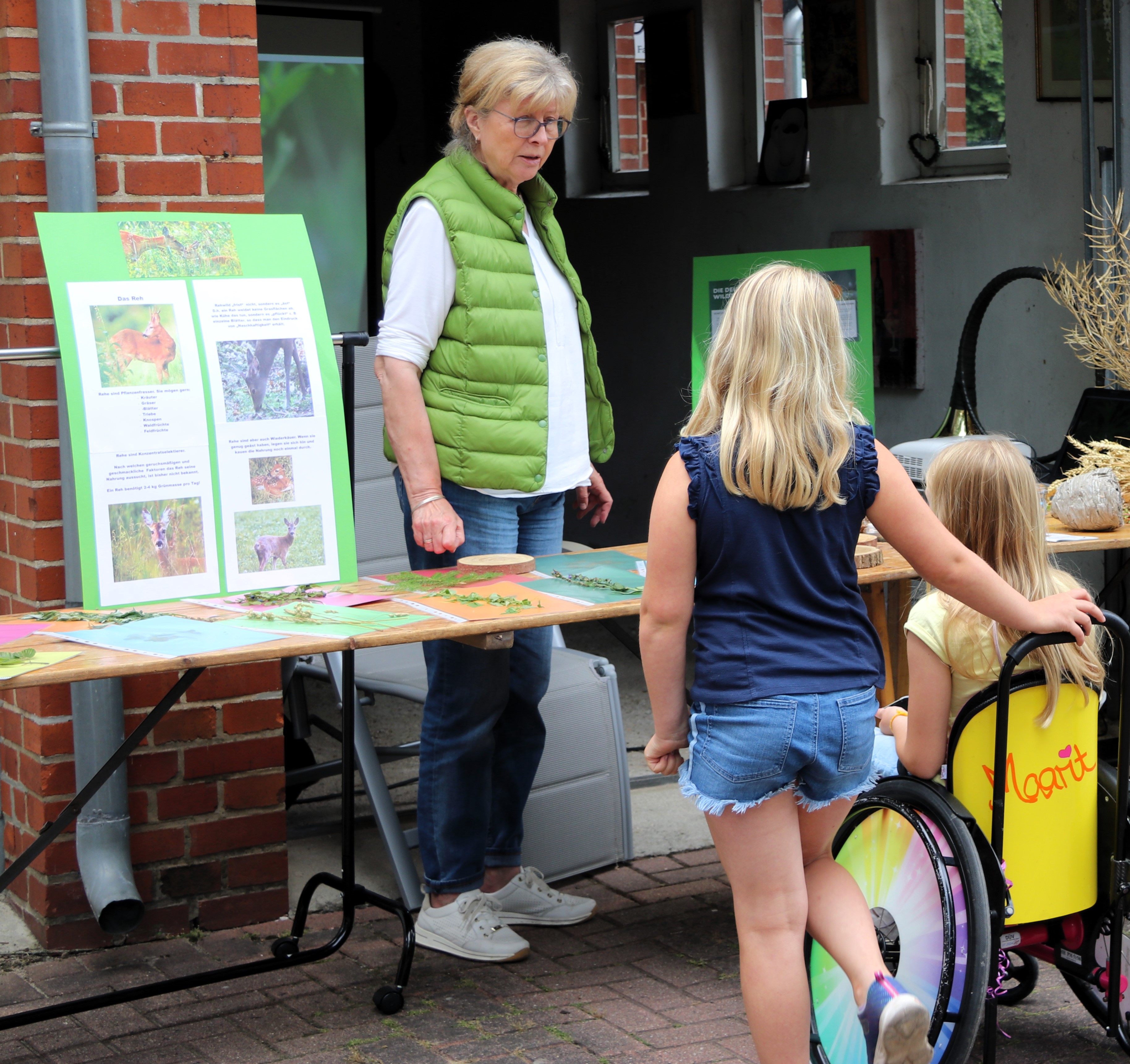 Info satt bei der Ferienpassaktion 2023